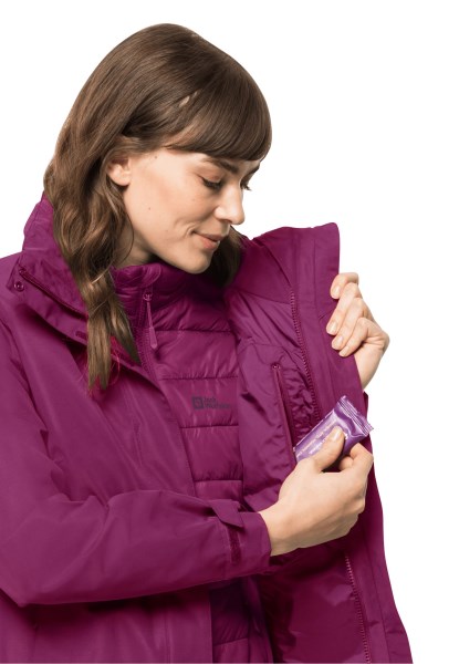 Jack Wolfskin Geisshorn 3in1 Jas W Merken Wild Berry