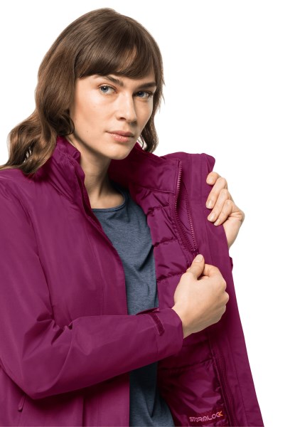 Jack Wolfskin Geisshorn 3in1 Jas W Merken Wild Berry