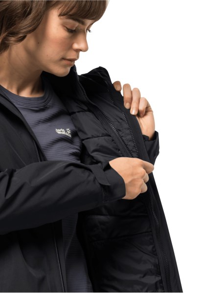 Zwart Nieuw Glaabach 3in1 Jack Met Jack Wolfskin