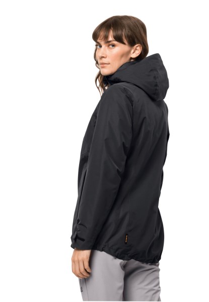 Merk Jack Wolfskin Bergland 3in1 Jas W Zwart