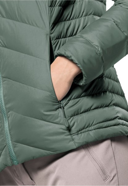 Jack Wolfskin Tundra Donsjack W Hedge Green Origineel