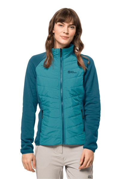 Originele Jack Wolfskin Glaabach 3in1 Jas Met Blauw Koraal