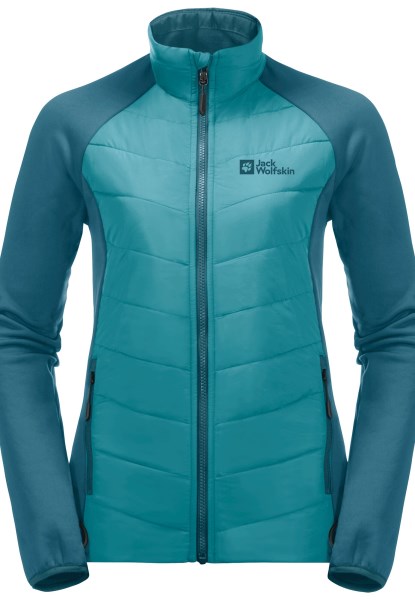 Originele Jack Wolfskin Glaabach 3in1 Jas Met Blauw Koraal