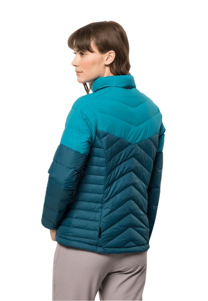 Warm Blauw Koraal Jack Wolfskin Toendra Donsjack W