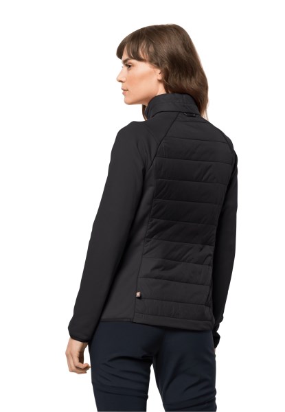 Jack Wolfskin Bergland Hybride W Nieuw Zwart
