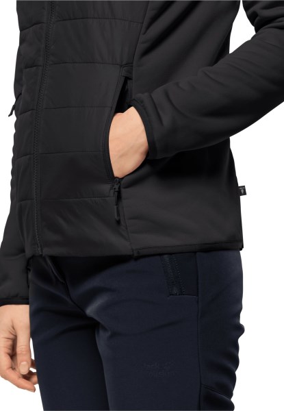 Jack Wolfskin Bergland Hybride W Nieuw Zwart