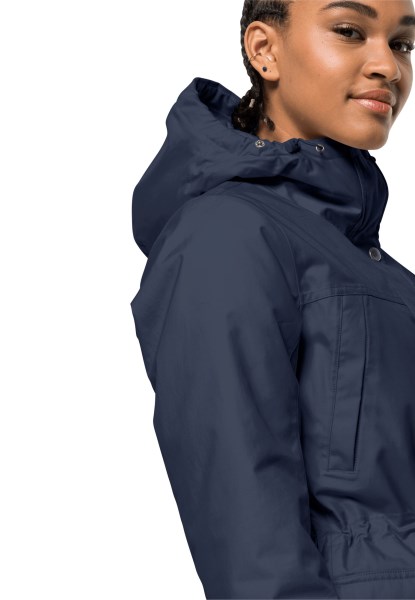 Jack Wolfskin Nachtblauwe Wintervorst In Parka W Heet