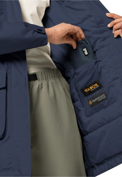 Jack Wolfskin Nachtblauwe Wintervorst In Parka W Heet