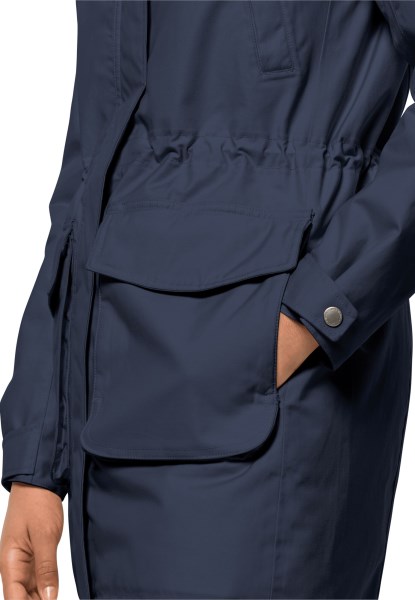 Jack Wolfskin Nachtblauwe Wintervorst In Parka W Heet