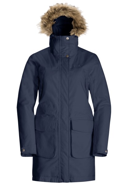 Jack Wolfskin Nachtblauwe Wintervorst In Parka W Heet