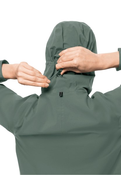 Fashion Jack Wolfskin Pack & Go 2l Jas W Hedge Groen