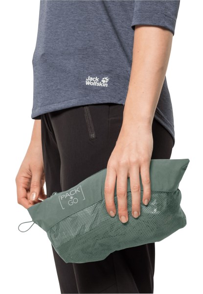 Fashion Jack Wolfskin Pack & Go 2l Jas W Hedge Groen