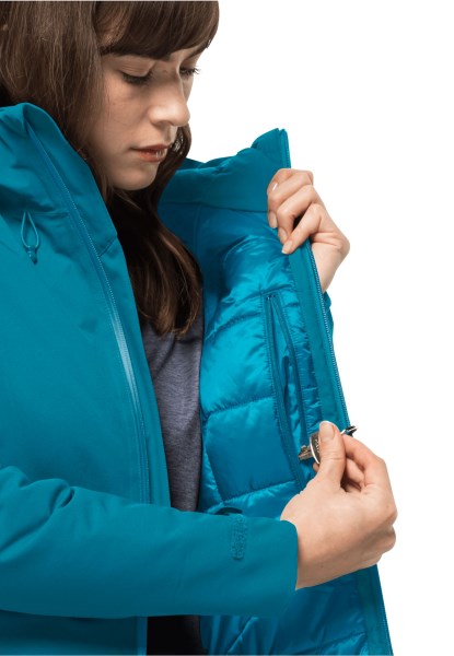 Wisper Ins Jas Met Beste Jack Wolfskin Zoetwaterblauw