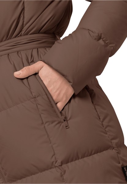 Merk Jack Wolfskin Hazelnootbruine Frozen Lake Jas M