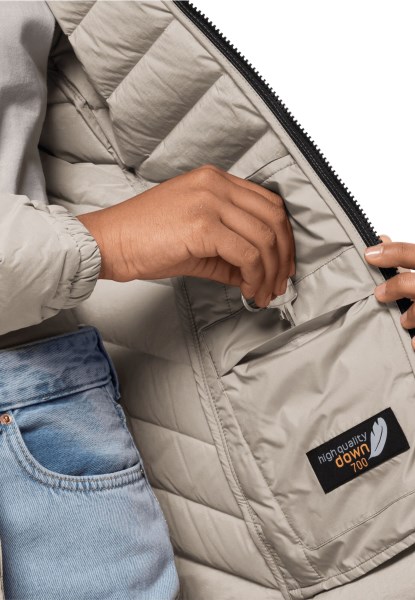Warm Winterparel Gloeiend Bergjack Met Jack Wolfskin