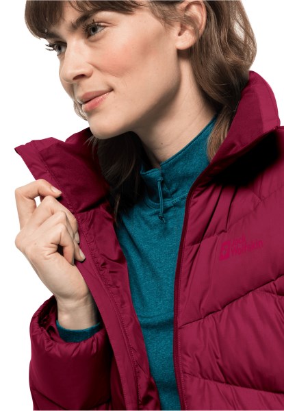 Nieuw Jack Wolfskin Herzberg Donsjack W Cranberry