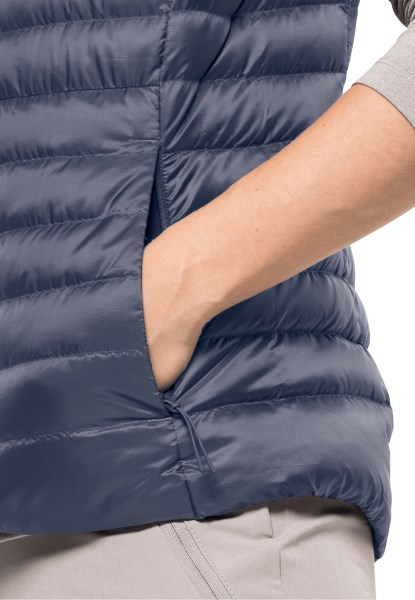 Pack & Go Donsvest Met Ombre Blauw Merk Jack Wolfskin