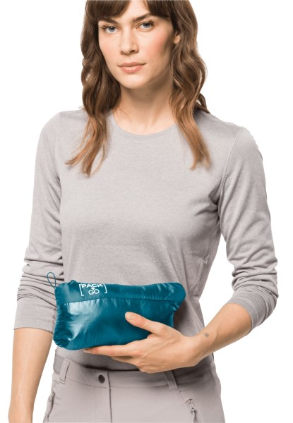 Jack Wolfskin Zoetwaterblauw New Pack & Go Donsvest W