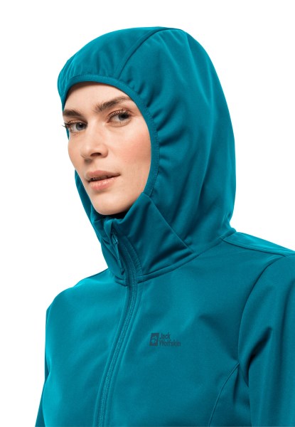 Fashion Windhain Hoodie Met Jack Wolfskin Zoetwaterblauw