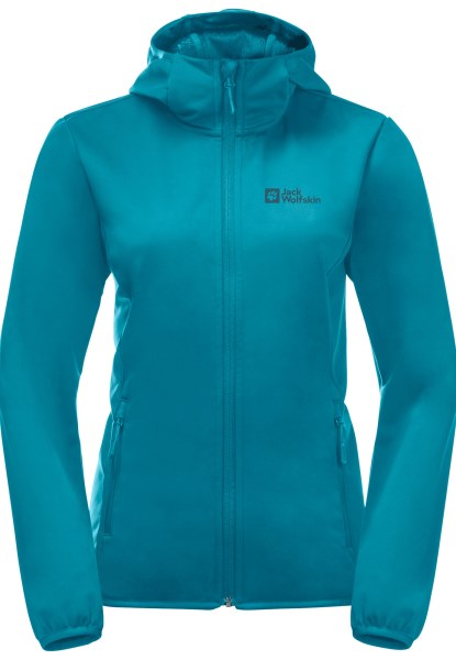 Fashion Windhain Hoodie Met Jack Wolfskin Zoetwaterblauw