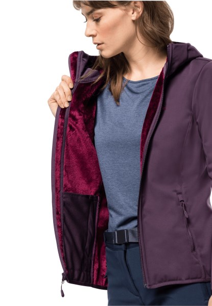 Origin Jack Wolfskin Windhain Hoody W Grapevine