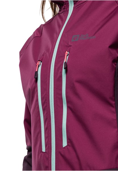 Wilde Bessen Jack Wolfskin Originele Alpspitze Hoody W