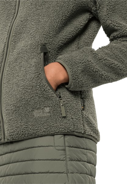 Oorsprong Hoog Krullend Jack Met Stoffige Olijf Jack Wolfskin