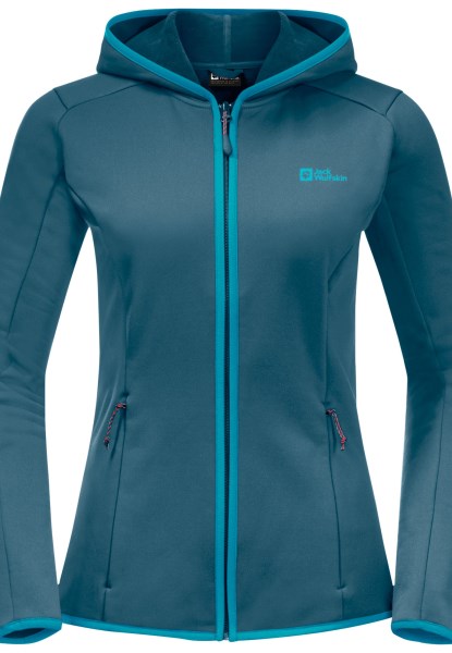 Blauw Koraal Baiselberg Hooded Fz W Jack Wolfskin Origins