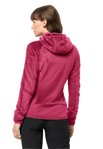 Rotwand Capuchon Fz W Merk Jack Wolfskin Cranberry
