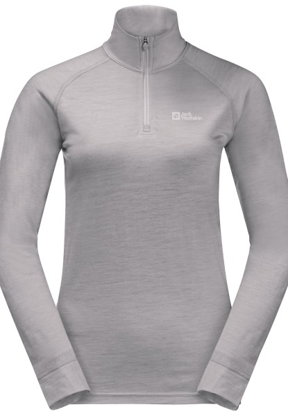 Jack Wolfskin Alpspitze Wol L/z Hz W Herkomst Middelgrijs Heide