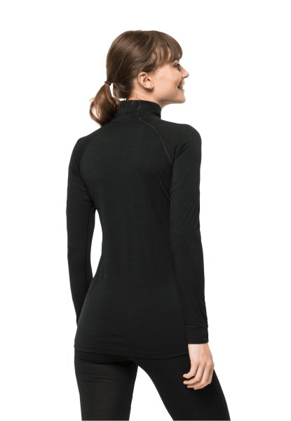 Zwarte Alpspitze Wol L/s Hz W Beste Jack Wolfskin