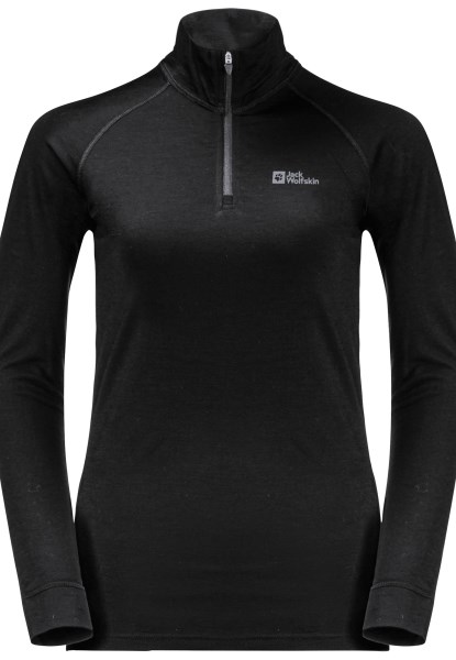 Zwarte Alpspitze Wol L/s Hz W Beste Jack Wolfskin