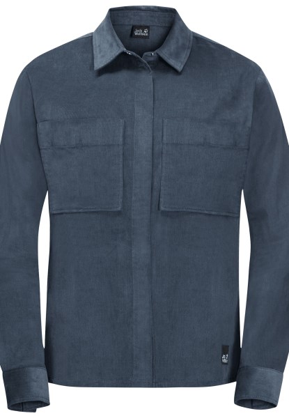 Leisteenblauw Mode-natuuroverhemd Met Jack Wolfskin