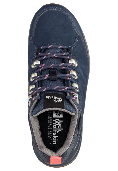 Collectie Jack Wolfskin Refugio Texapore Low W Donkerblauwgrijs