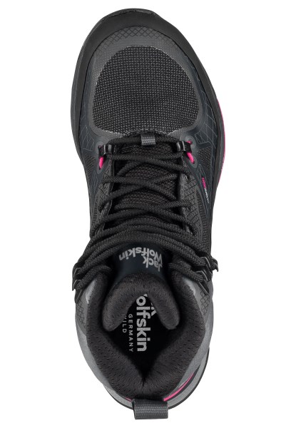 Jack Wolfskin Collections Zwart-roze Force Trekker Texapore Mid W