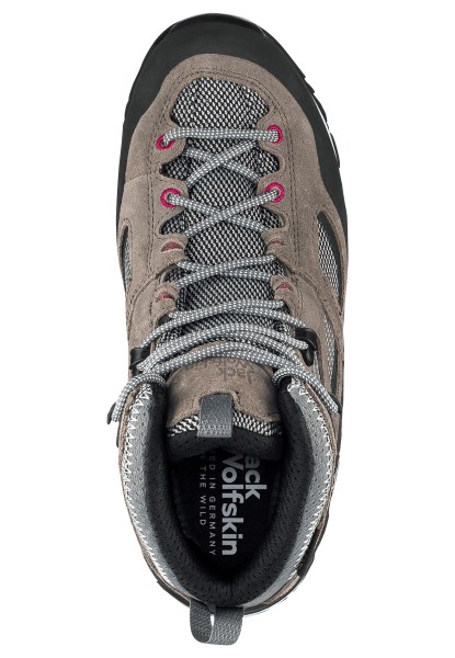 Asfalt Grijsroze Jack Wolfskin Merk Force Crest Texapore Mid W