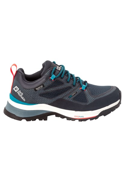 Donkerblauw-blauwe Jack Wolfskin Force Striker Texapore Low W Hot