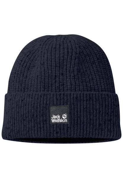 Jack Wolfskin Nieuwe Nachtblauwe Natuur Gebreide Muts