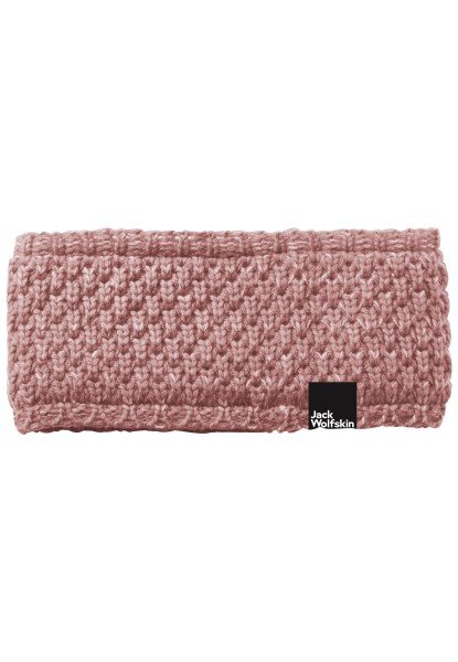 Jack Wolfskin Highloft Gebreide Hoofdband Dames Origin Afterglow