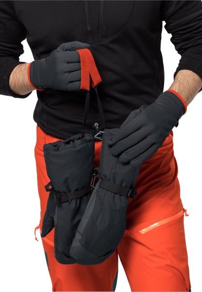 Jack Wolfskin Alpspitze 3in1 Handschoen Phantom Nieuw