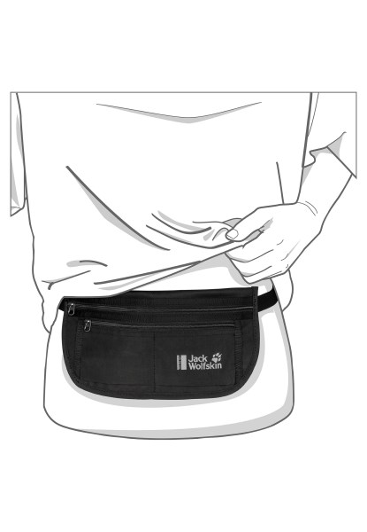 Jack Wolfskin Documentenriem Rfid Origins Zwart