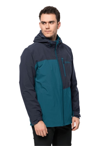 Origins Jack Wolfskin Blauw Koraal Feldberg 3in1 Jas M