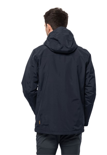 Jack Wolfskin Nachtblauw Bergland 3in1 Jas M Origins