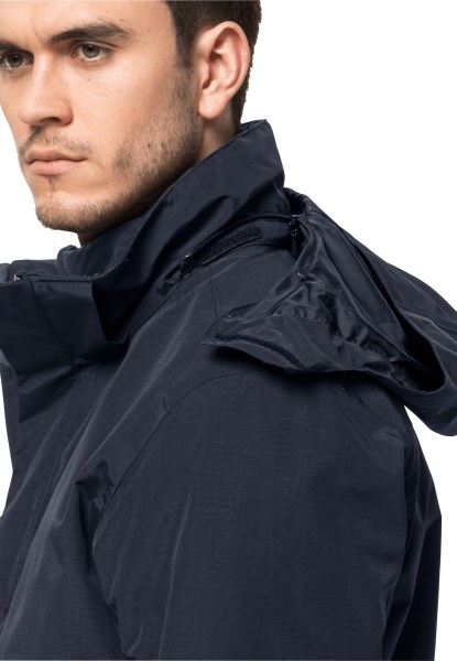 Jack Wolfskin Nachtblauw Bergland 3in1 Jas M Origins