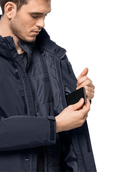 Jack Wolfskin Nachtblauw Bergland 3in1 Jas M Origins