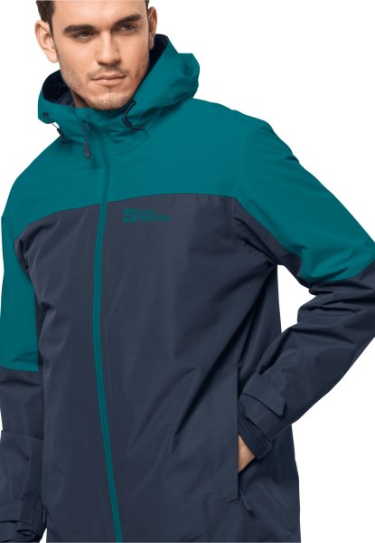 Jack Wolfskin Merk Glaabach 3in1 Jack M Bay Blauw