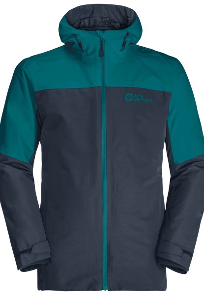Jack Wolfskin Merk Glaabach 3in1 Jack M Bay Blauw