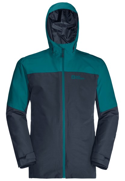 Jack Wolfskin Merk Glaabach 3in1 Jack M Bay Blauw