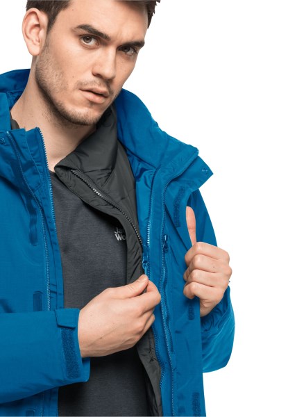 Merken Jack Wolfskin Blauw Pacific Bergland 3in1 Jas M