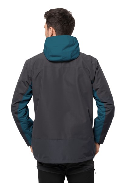 Blauw Koraal Jack Wolfskin Mode Dna Toendra 3in1 Jas M